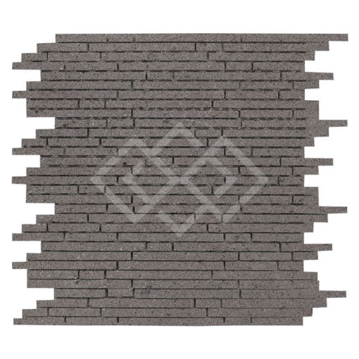 Enzo Tile - Volcano Basalt Mosaic Tile - Random Strips