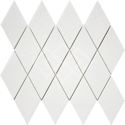 Enzo Tile - Thassos White Marble Mosaic Tile - Harlequin