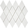 See Enzo Tile - Thassos White Marble Mosaic Tile - Harlequin