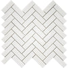 See Enzo Tile - Thassos White Marble Mosaic Tile - 1