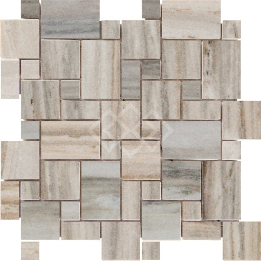 Enzo Tile - Paragon Marble Mosaic Tile - Mini Versailles