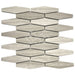 Enzo Tile - Wooden Gray Marble Mosaic Tile - Clipped Diamond