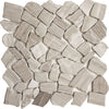 See Enzo Tile - Tumbled Puzzle Mosaic - Wooden Grey