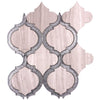 See Elysium - Alice Crystal Grey 9.75 in. x 11.75 in. Glass & Stone Mosaic