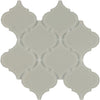 See Elysium - Arabesque Beige Frosted 10 in. x 10.5 in. Glass Mosaic