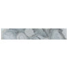 See Elysium - Aura Shell Grey 4 in. x 24 in. Glass Tile