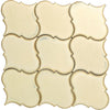 See Elysium - Calabash Ivory 6 in. x 6 in. Porcelain Arabesque Tile