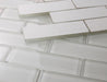 Elysium - Casale White Shining 11.75 in. x 11.75 in. Glass Mosaic