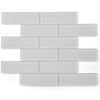 See Elysium - Casale White Shining 11.75 in. x 11.75 in. Glass Mosaic