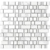 See Elysium - Diana Stack 11.75 in. x 11.75 in. Marble Mosaic