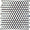 See Elysium - Fancy White Penny 11.5 in. x 11.5 in. Porcelain Mosaic