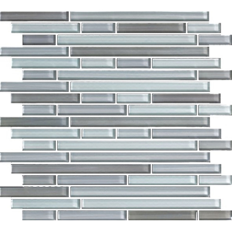 Elysium - Grey Goose 11.75 in. x 12 in. Glass Mosaic