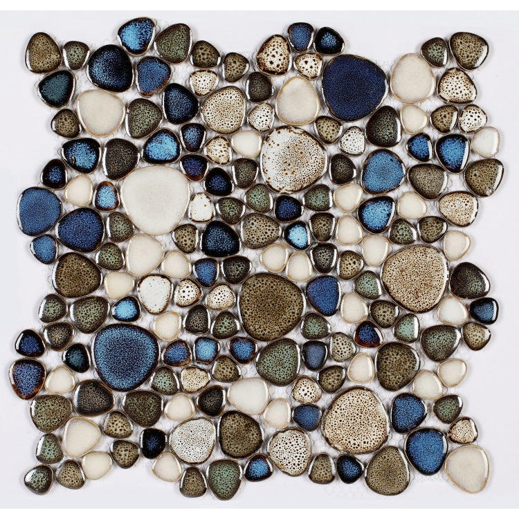 Elysium - Growing Atlas 11.5 in. x 11.5 in. Porcelain Mosaic