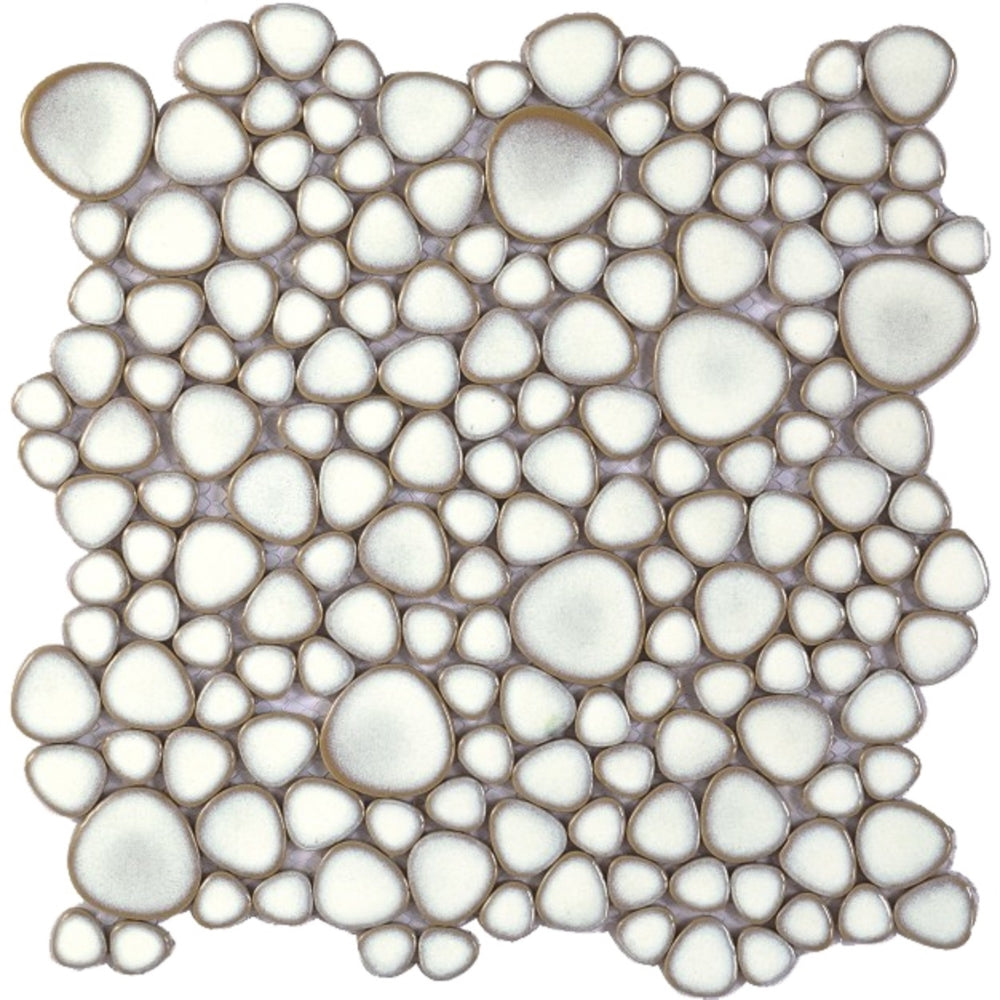 Elysium - Growing Fancy White Porcelain MosaicElysium - Growing Fancy White 11.5 in. x 11.5 in. Porcelain Mosaic