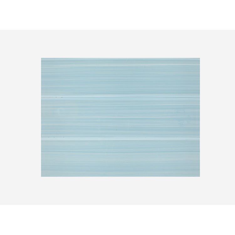 Elysium - Lucy Blue Painting 4 in. x 16 in. Glass Mosaic