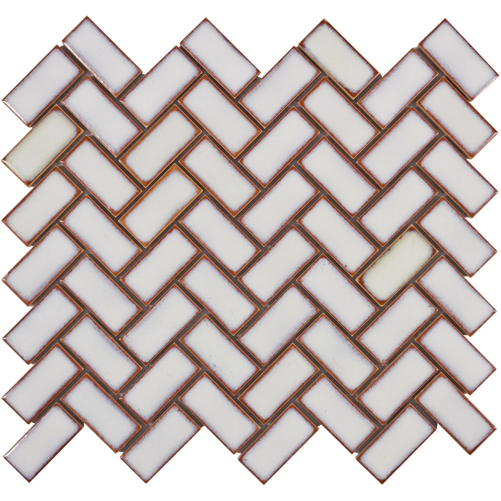 Elysium - Tango White Large Porcelain Mosaic