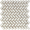 See Elysium - Tango White 11.25 in. x 12.75 in. Porcelain Mosaic