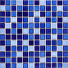 See Emser Tile - Afloat - 1 in. x 1 in. Glazed Porcelain Mosaic - Cobalt