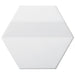 Emser Tile - Code 6 in. x 7 in. Hexagon 3D Tile - Code White