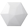 See Emser Tile - Code 6 in. x 7 in. Hexagon High Tile - Code White