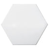 See Emser Tile - Code 6 in. x 7 in. Hexagon Smooth Tile - Code White