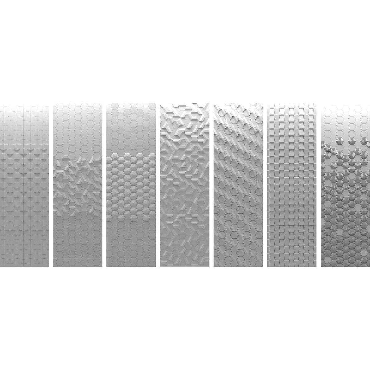 Emser Tile - Code 6 in. x 7 in. Hexagon 3D Tile - Code White