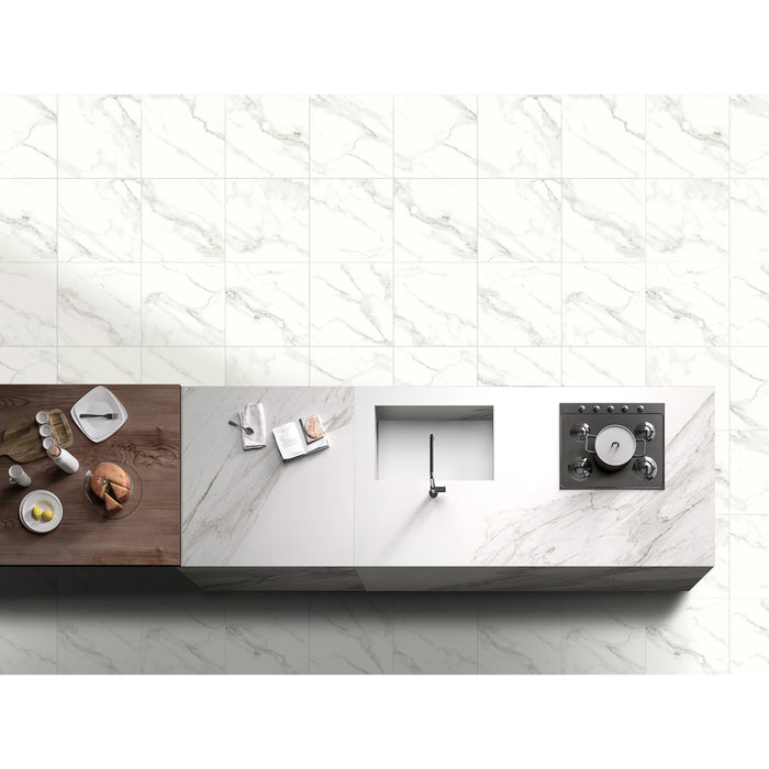 Emser Tile - Contessa Dama Polished - 23 in. x 23 in. Glazed Porcelain Tile