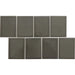 Emser Tile - Cuadro - 9 in. x 14 in. Glazed Porcelain Mosaic - Charcoal