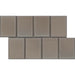 Emser Tile - Cuadro - 9 in. x 14 in. Glazed Porcelain Mosaic - Fawn