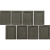 See Emser Tile - Cuadro - 9 in. x 14 in. Glazed Porcelain Mosaic - Charcoal Frame