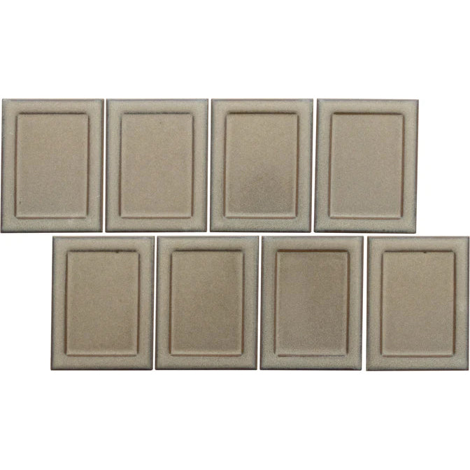 Emser Tile - Cuadro - 9 in. x 14 in. Glazed Porcelain Mosaic - Fawn Frame