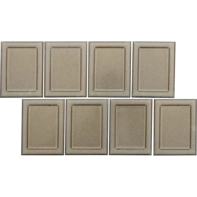Emser Tile - Cuadro - 9 in. x 14 in. Glazed Porcelain Mosaic - Fawn Frame