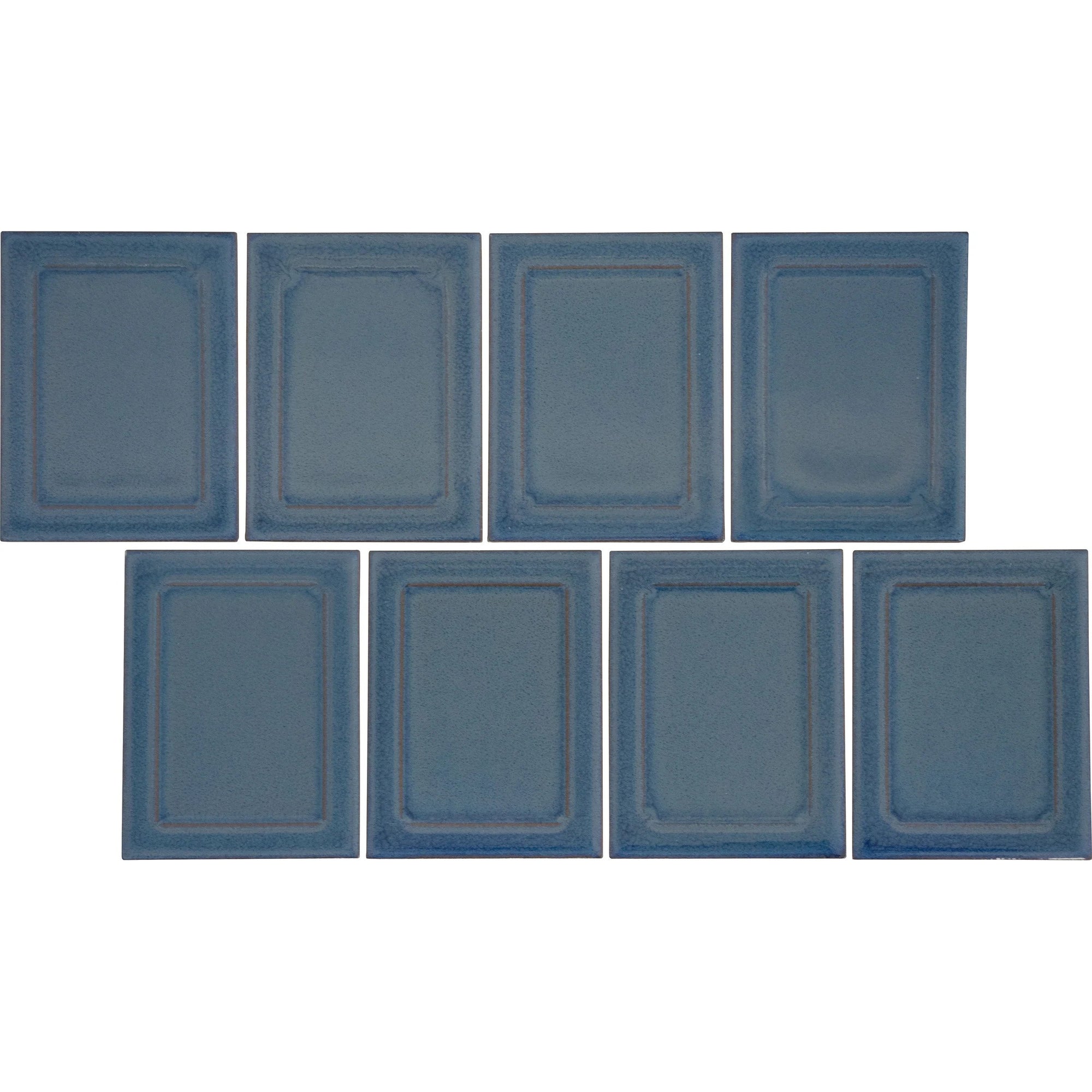 Emser Tile - Cuadro - 9 in. x 14 in. Glazed Porcelain Mosaic - Royal Frame