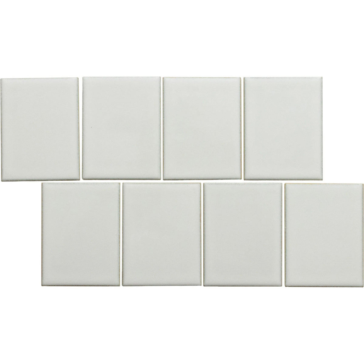 Emser Tile - Cuadro - 9 in. x 14 in. Glazed Porcelain Mosaic - White