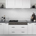 Emser Tile - Diva 10 in. x 12 in. Glazed Ceramic Mosaic - Ares Room Scene