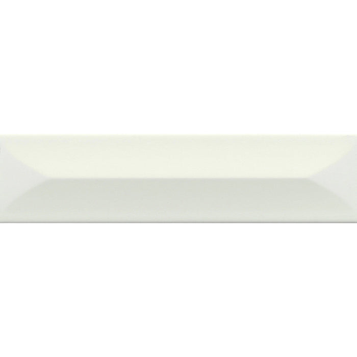 Emser Tile - Estasi 3 in. x 12 in. Glazed Ceramic Tile - White Peak Matte