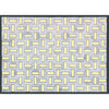 See Emser Tile - Link Marble Groutless Mosaic - White and Gold
