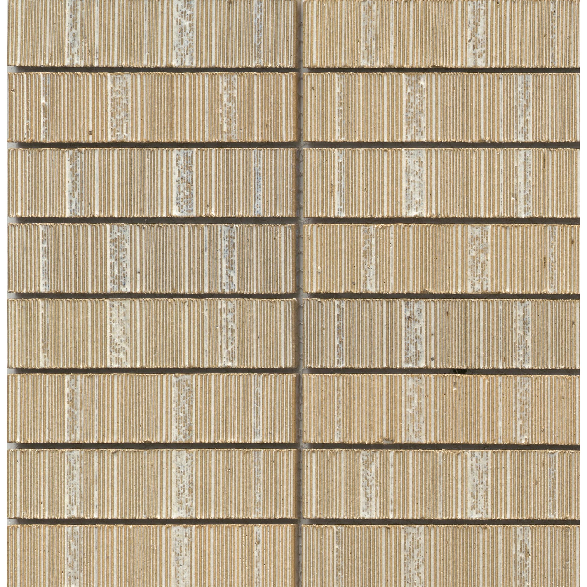 Emser Tile - Newtro 1 in. x 6 in. Glazed Ceramic Mosaic - Ivory