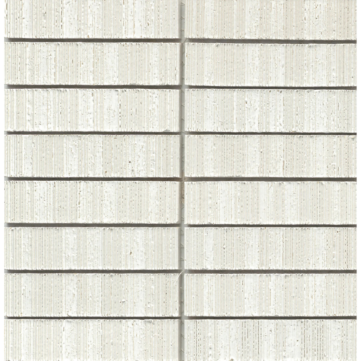 Emser Tile - Newtro 1 in. x 6 in. Glazed Ceramic Mosaic - White