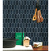 Emser Tile - Omni Glazed Porcelain Mosaic - Navy Glossy Room Scene