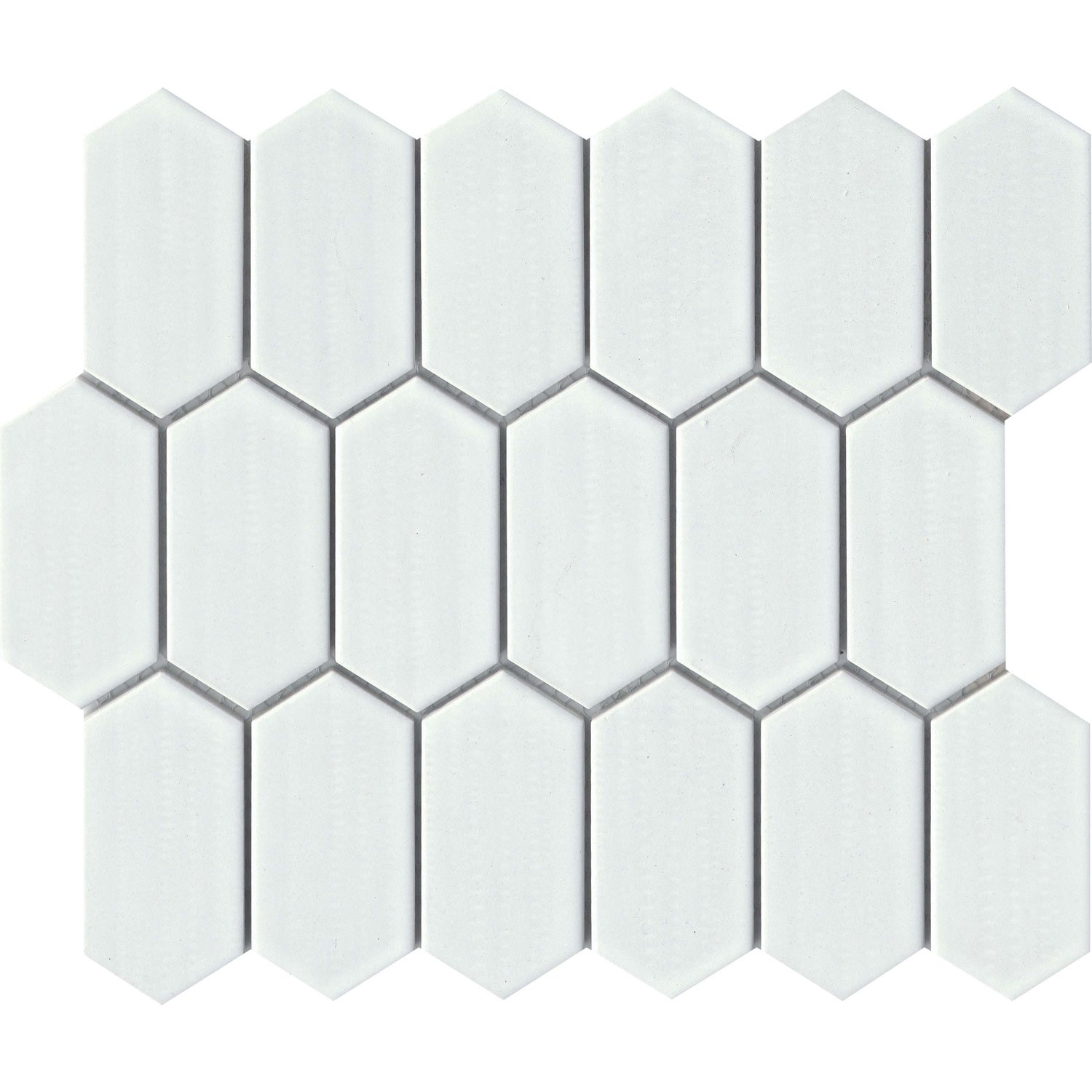 Emser Tile - Omni Glazed Porcelain Mosaic - White Glossy