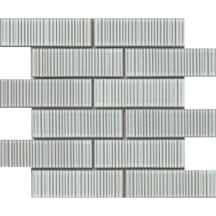Emser Tile - Ornami - 2 in. x 6 in. Glazed Ceramic Mosaic - Foil