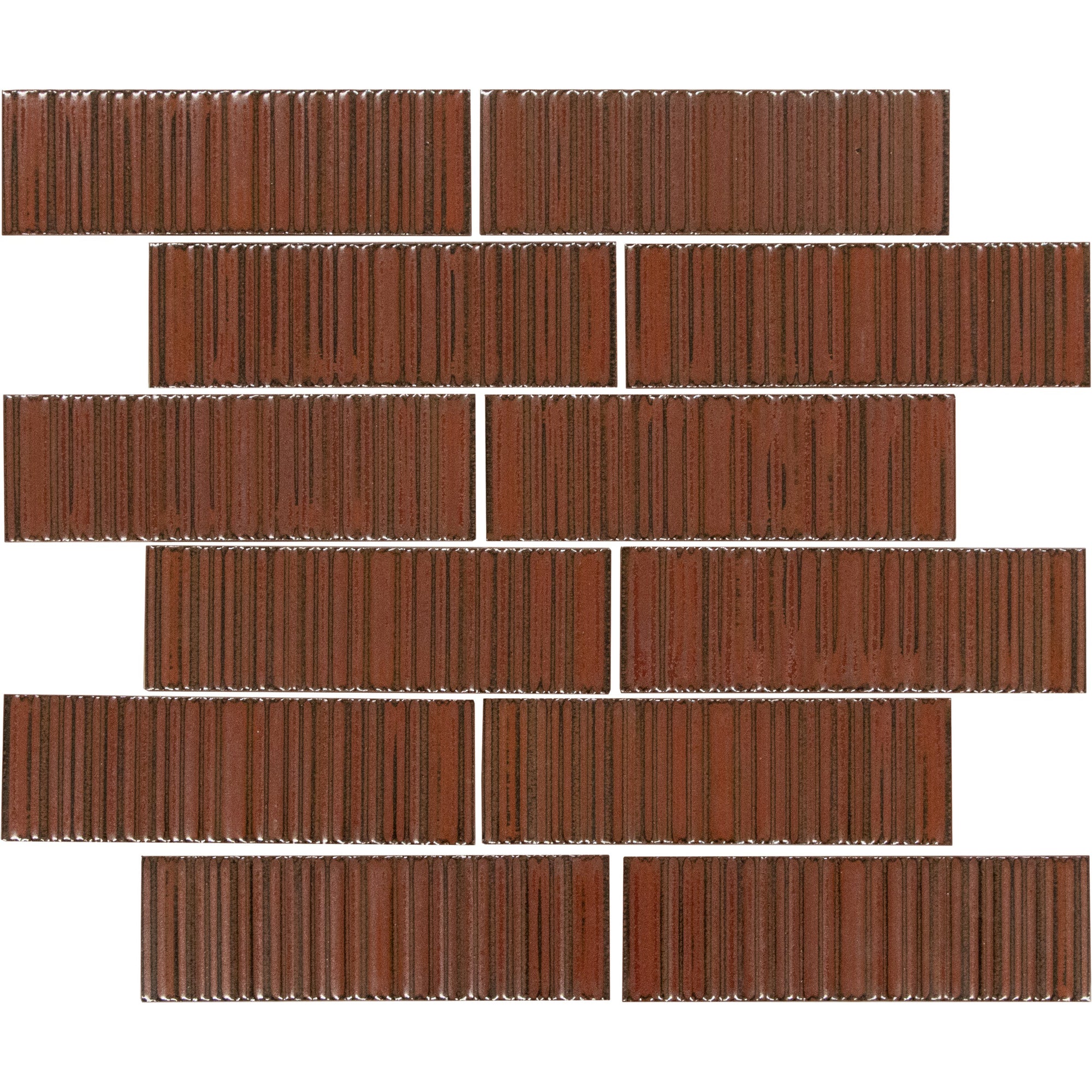 Emser Tile - Ornami - 2 in. x 6 in. Glazed Ceramic Mosaic - Seni