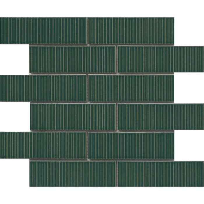 Emser Tile - Ornami - 2 in. x 6 in. Glazed Ceramic Mosaic - Tant
