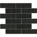 Emser Tile - Ornami - 2 in. x 6 in. Glazed Ceramic Mosaic - Yuzen