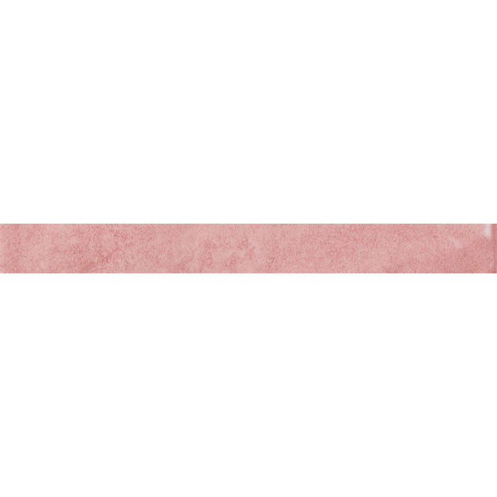 Emser Tile - Passion .5" x 8" Jolly Trim Tile - Rosa