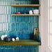 Emser Tile - Raku 3" x 12" Wall Tile - Blue Room Scene
