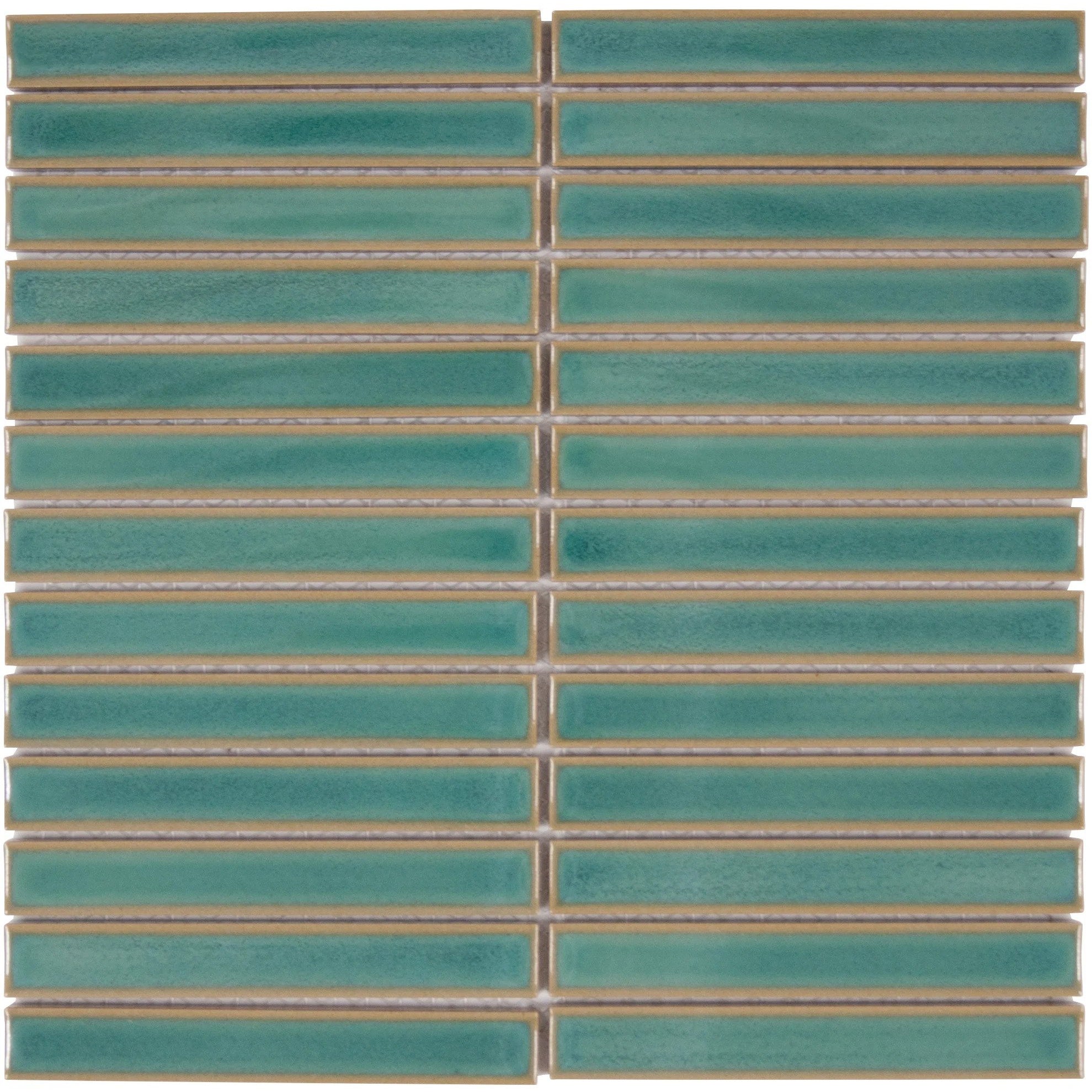 Emser Tile - Souvenir - 1 in. x 6 in. Glazed Porcelain Mosaic - Lagos