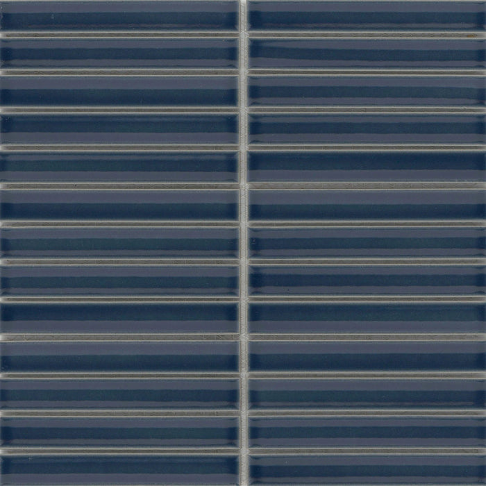 Emser Tile - Souvenir - 1 in. x 6 in. Glazed Porcelain Mosaic - Sintra