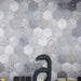 Emser Tile - Virtue Glazed Porcelain Mosaic - Gray Installed